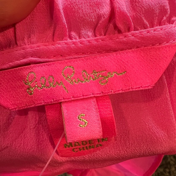 Lilly Pulitzer ⭐️SAMPLE⭐️ruffles Silk luxurious Top🔥RARE🔥 - Picture 11 of 14